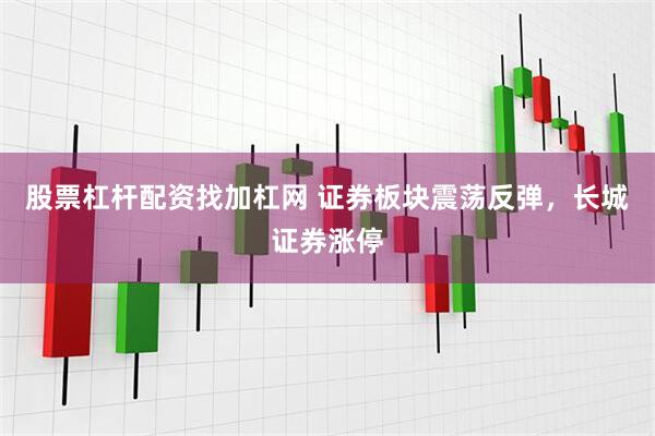 股票杠杆配资找加杠网 证券板块震荡反弹，长城证券涨停